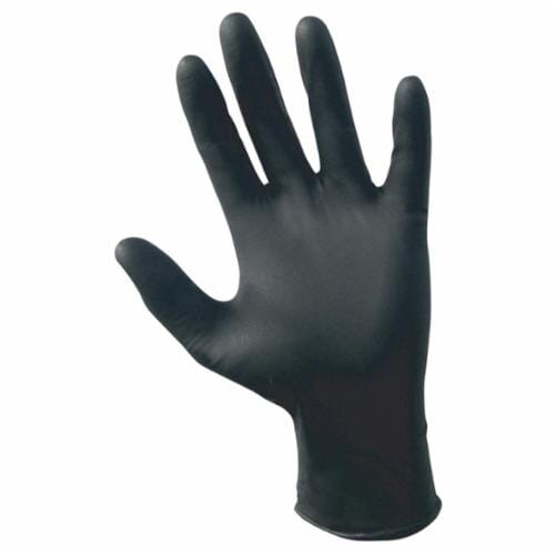 SAS® 66519 Raven™ Extra Strength Disposable Gloves, XL, Nitrile, Black, Non-Powdered, Fully Textured, 6 mil THK, Application Type: Exam Grade, Ambidextrous Hand
